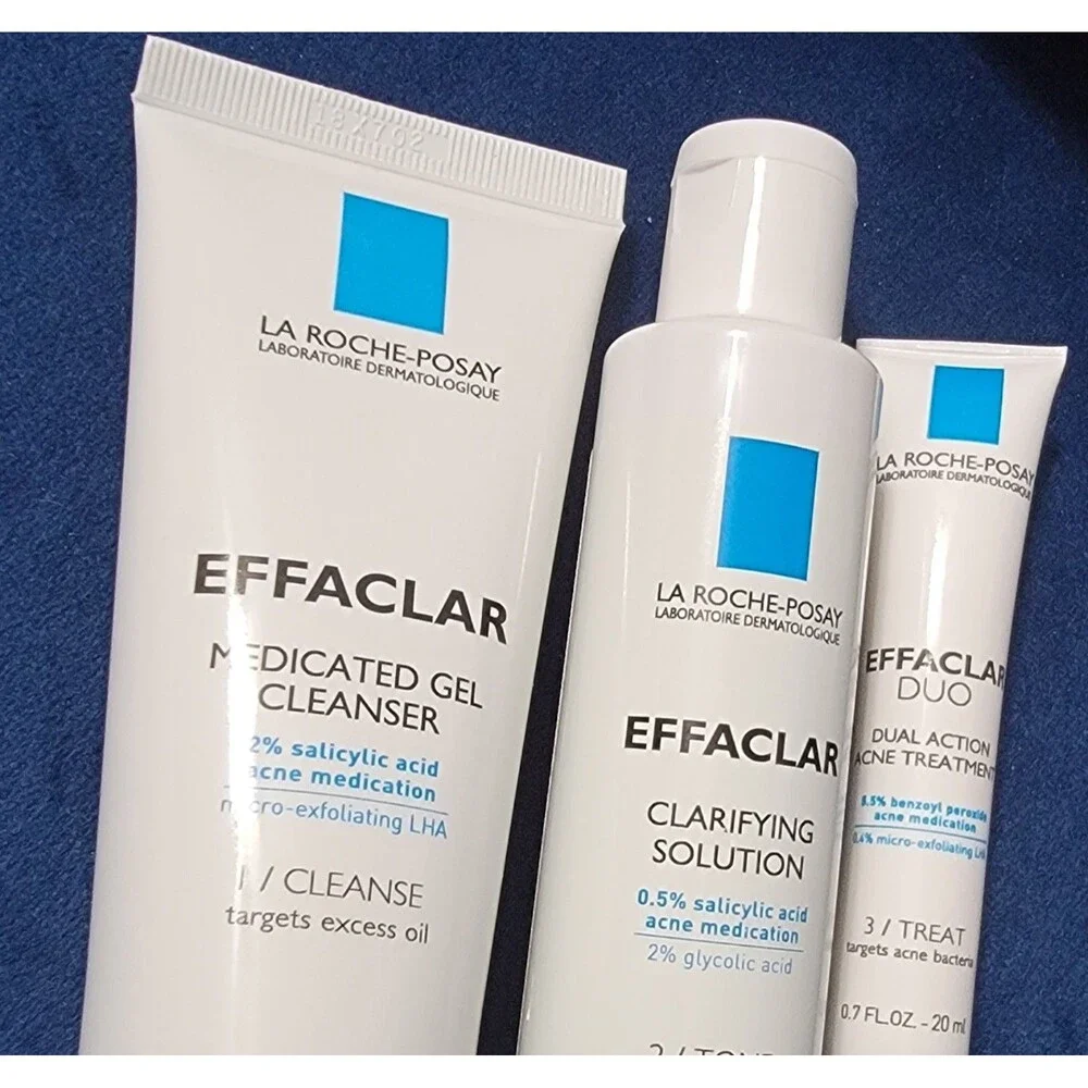 La Roche Posay Effaclar  Acne Blemish Treatment 3 Piece Bundle